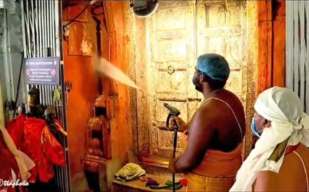 హిమయత్‌నగర్ శ్రీవారి ఆలయంలో కోయిల్ ఆళ్వార్ తిరుమంజనం 