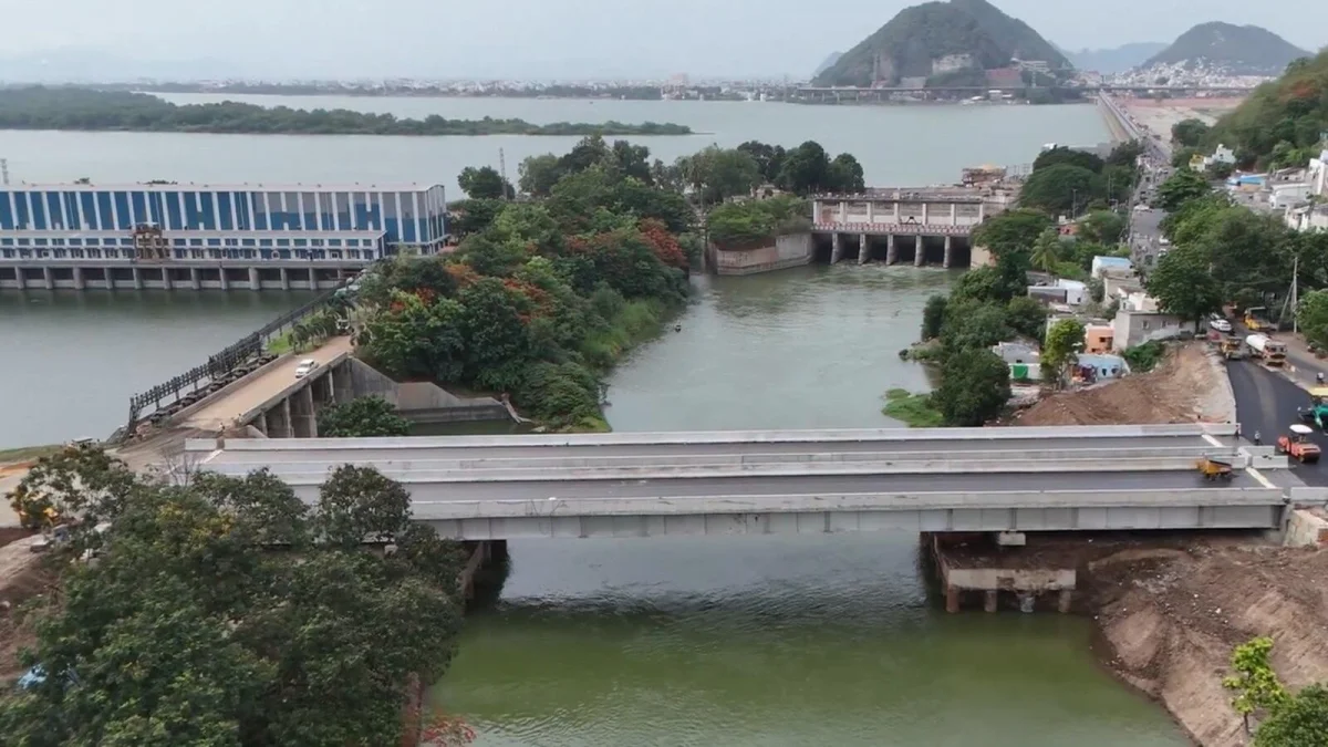 అమరావతిలో స్టీల్ బ్రిడ్జి రెడీ.. వైరల్ అవుతున్న అద్భుత దృశ్యాలు