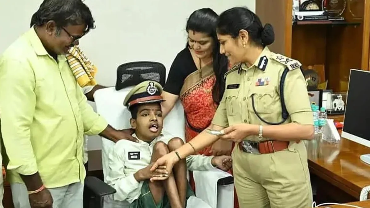 దివ్యాంగ యువకుడి కల నెరవేర్చిన మల్కాజ్‌గిరి సీపీ.. 