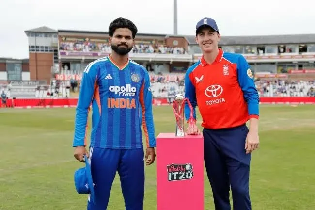 వర్షార్పణమైన భారత్-ఇంగ్లాండ్ తొలి టీ20.. అభిషేక్, శ్రేయస్ మెరుపులు వృథా