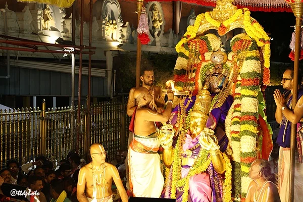 పౌర్ణమి గరుడసేవలో మలయప్ప స్వామి దివ్య విహారం