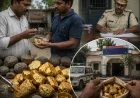 అప్పు తీర్చేందుకు కొత్త ఎత్తుగడ.. కంకర రాళ్లకు బంగారం పూత పూసి మోసం