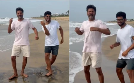 కొడుకుతో ప్రభుదేవా మాస్ డ్యాన్స్.. వైరల్ వీడియో!