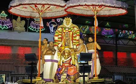హనుమంత వాహనంపై శ్రీ సుందరరాజస్వామి.. శ్రీరాముడి రూపంలో భక్తులకు దివ్య దర్శనం