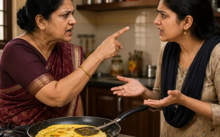 ఆమ్లెట్‌ కోసం అత్తా–కోడళ్ల గొడవ.. కోడలు మృతి