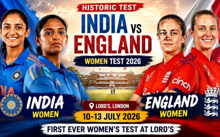 లార్డ్స్‌లో చారిత్రక ఘట్టం.. తొలిసారి మహిళల టెస్ట్‌కు ఆతిథ్యం.. 