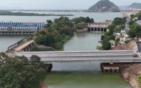 అమరావతిలో స్టీల్ బ్రిడ్జి రెడీ.. వైరల్ అవుతున్న అద్భుత దృశ్యాలు