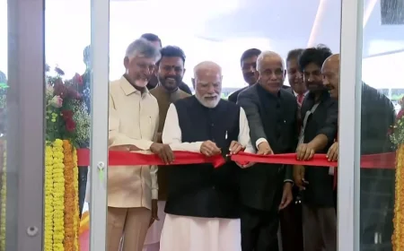 భోగాపురం అంతర్జాతీయ విమానాశ్రయాన్ని ప్రారంభించిన ప్రధాని మోదీ.. ఉత్తరాంధ్రకు 'లాంచ్‌ప్యాడ్'గా అభివర్ణన