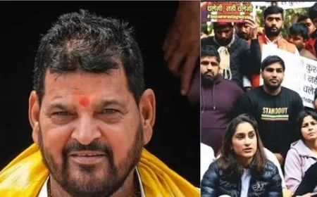 మహిళా రెజ్లర్లు చేసిన లైంగిక వేధింపుల కేసులో నిర్దోషిగా బ్రిజ్ భూషణ్‌..